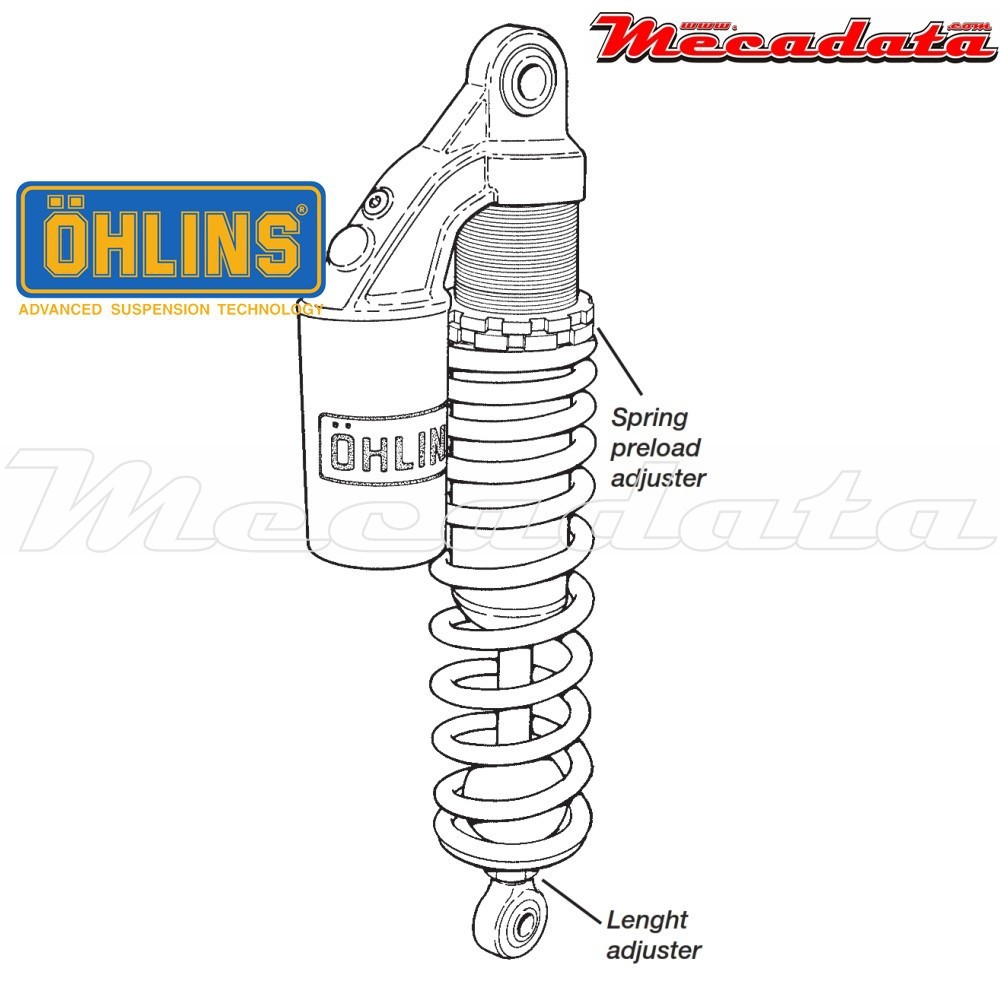 Amortisseur Ohlins HARLEY-DAVIDSON XLH (1990-2015) HD 141 (S36PL)