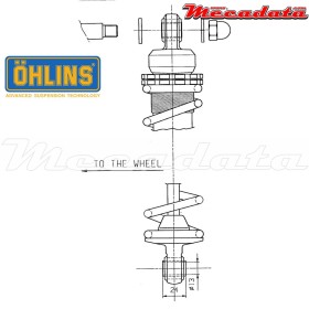Amortisseur Ohlins HARLEY-DAVIDSON XLH (1990-2015) HD 313 PFP (S36P)