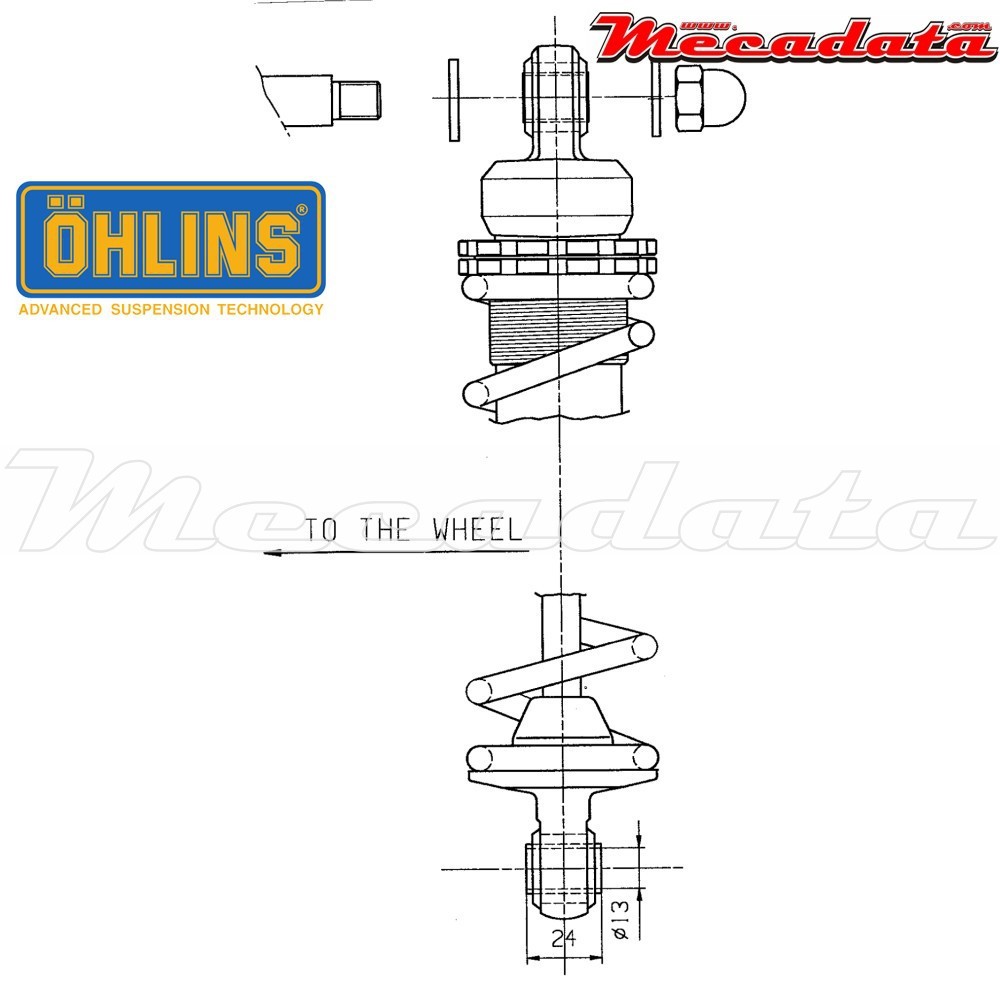 Amortisseur Ohlins HARLEY-DAVIDSON XLH (1990-2015) HD 313 PFP (S36P)