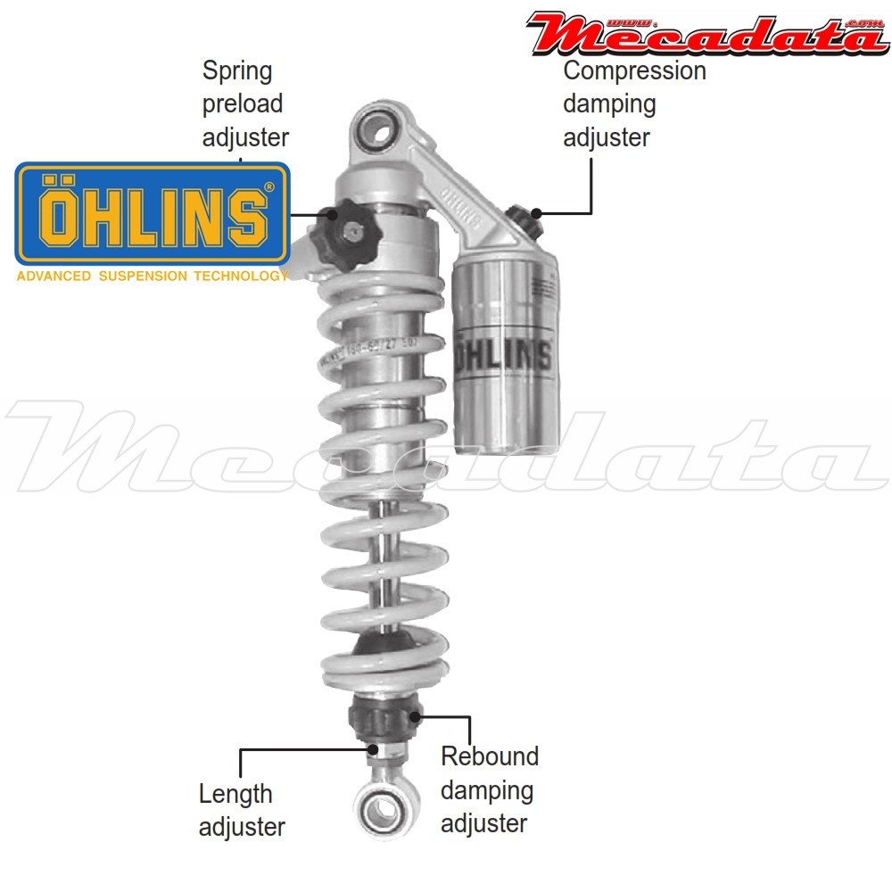 Amortisseur Ohlins HARLEY-DAVIDSON FXD DYNA DYNA LOW RIDER FXDL (1991-2005) HD 215 (S36PR1C1LB)