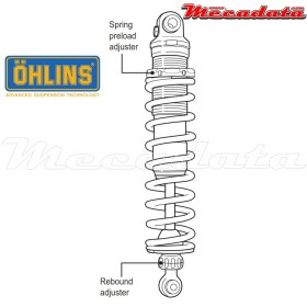 Amortisseur Ohlins HARLEY-DAVIDSON FXD DYNA DYNA FAT BOB FXDF (1991-2006 ) HD 817 (S36DR1)