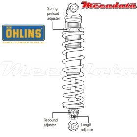 Amortisseur Ohlins HARLEY-DAVIDSON FXD DYNA DYNA STREET BOB FXDB (2006-2008) HD 816 (S36DR1L)