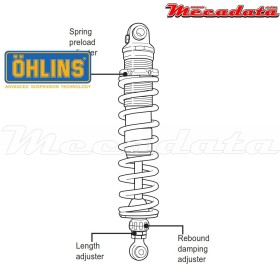 Amortisseur Ohlins HARLEY-DAVIDSON ELECTRA GLIDE ROAD KING CLASSIC FLHRC (1995-2015) HD 159 (S36DR1L)