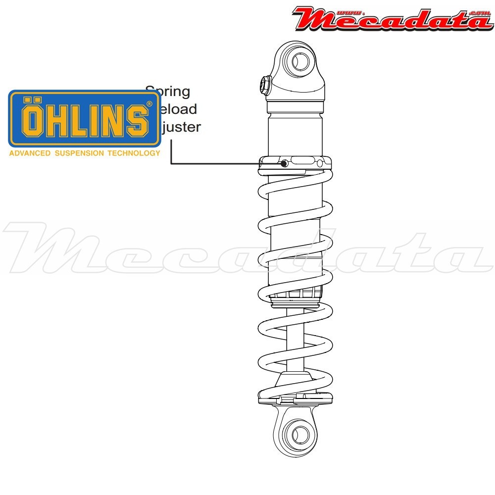 Amortisseur Ohlins HARLEY-DAVIDSON SPORTSTER (2004-2015) HD 757 (S36D)
