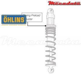 Amortisseur Ohlins HARLEY-DAVIDSON ELECTRA GLIDE GLIDE STANDARD FLHT (1990-2015) HD 039 (S36E)