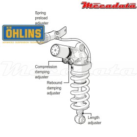 Amortisseur Ohlins HONDA CR 500 (1984-1984) HO 340 PFP (S46HR1C1)