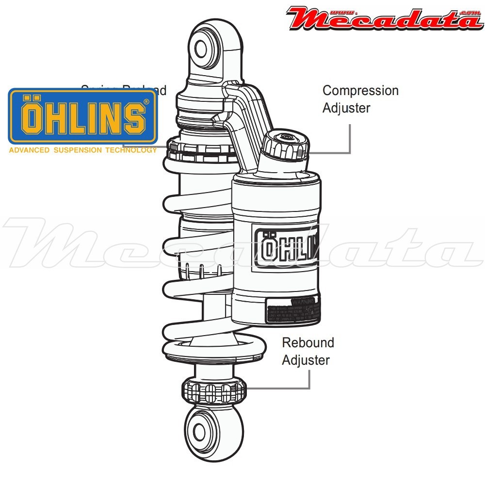 Amortisseur Ohlins HONDA 125 MSX (2013-2015) HO 424 (S36PR1C1)