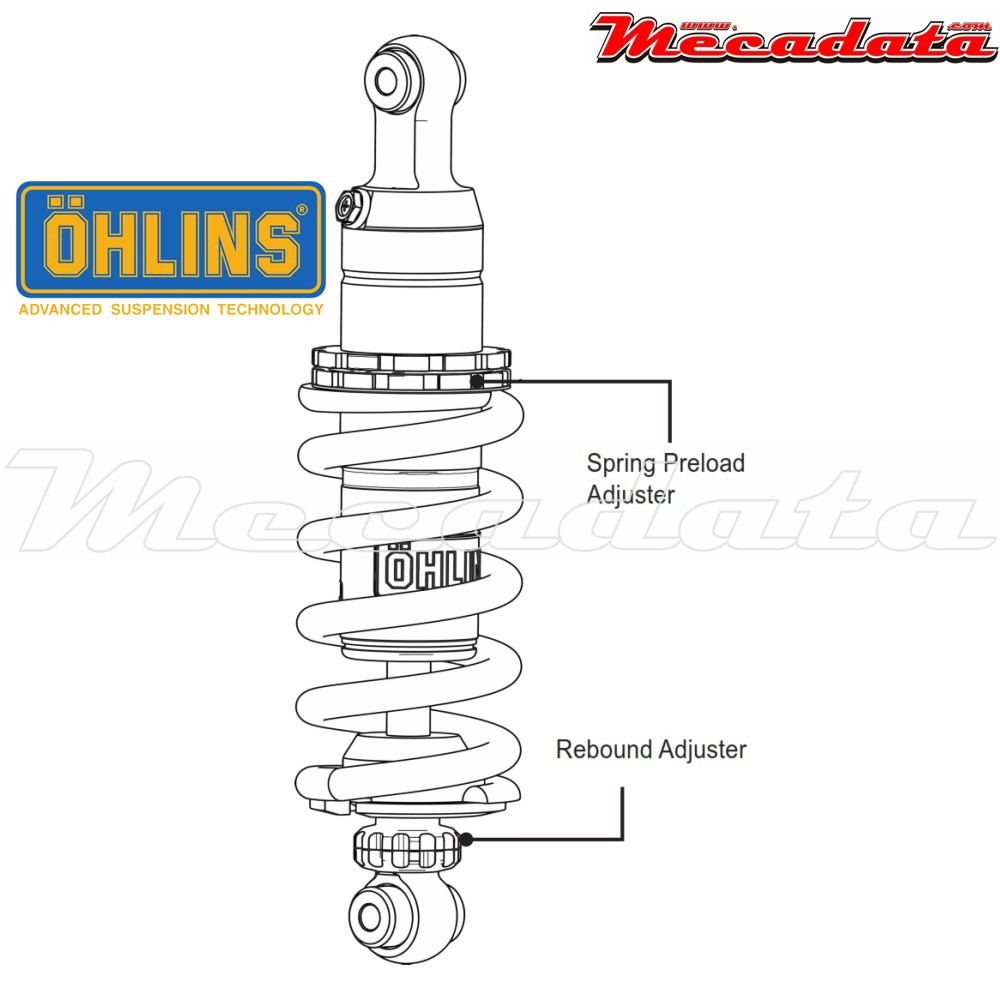 Amortisseur Ohlins HONDA CB 650 F (2013-2015) HO 428 (S46DR1)
