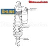 Amortisseur Ohlins HONDA CR 80 (1996-2002) HO 290 PFP (S46PR1C1)
