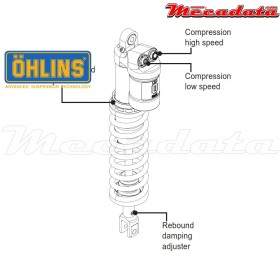 Amortisseur Ohlins HONDA CRF 250 (2014-2016) HO 1593 TTX (T44PR1C2)