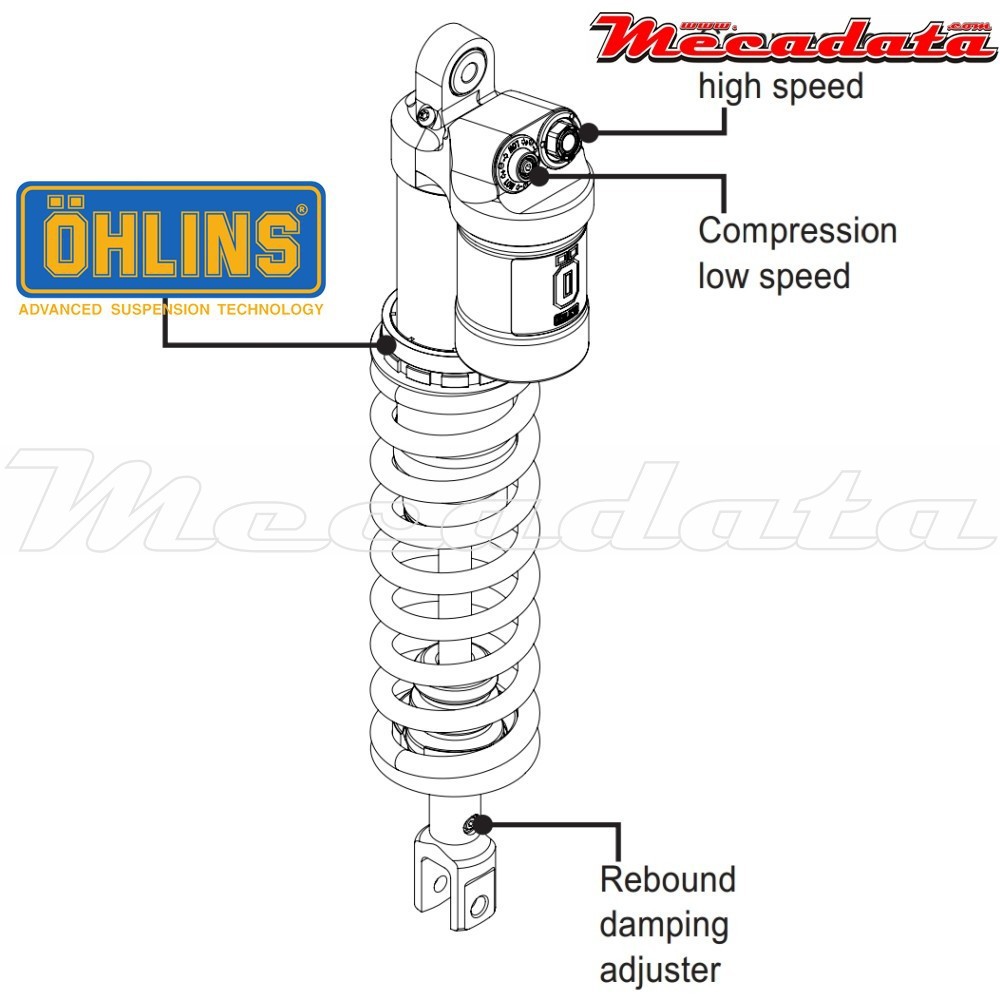 Amortisseur Ohlins HONDA CRF 250 (2014-2016) HO 1693 TTX 44 (T44PR1C2)