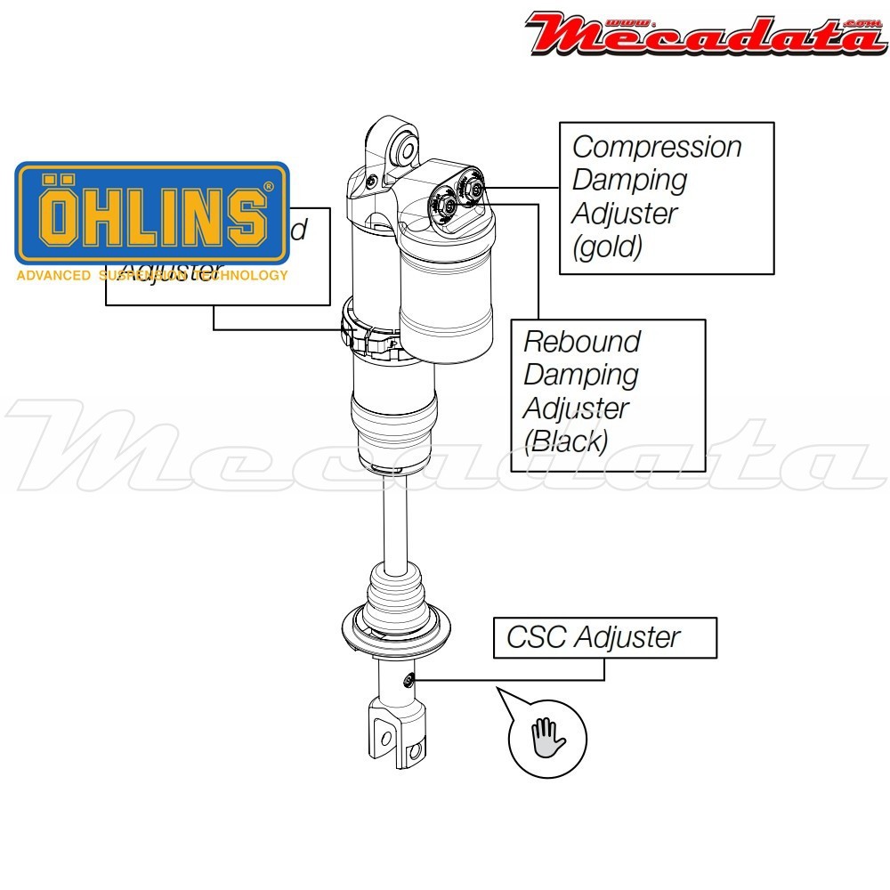 Amortisseur Ohlins HONDA CRF 450 (2009-2010) HO 1094 PFP TTX (T44PR1C1)
