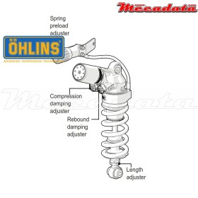 Amortisseur Ohlins HONDA CBR 1000 RR (2008-2016) HO 360 TTX GP (T36PR1C1LS)