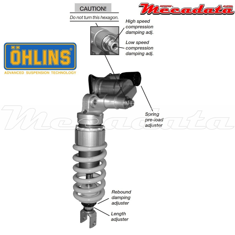 Amortisseur Ohlins HONDA CBR 600 RR (2003-2004) HO 301 PFP (S46PR1C2LS)
