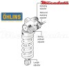 Amortisseur Ohlins HONDA CBR 600 RR (2007-2016) HO 361 TTX GP (T36PR1C1LS)