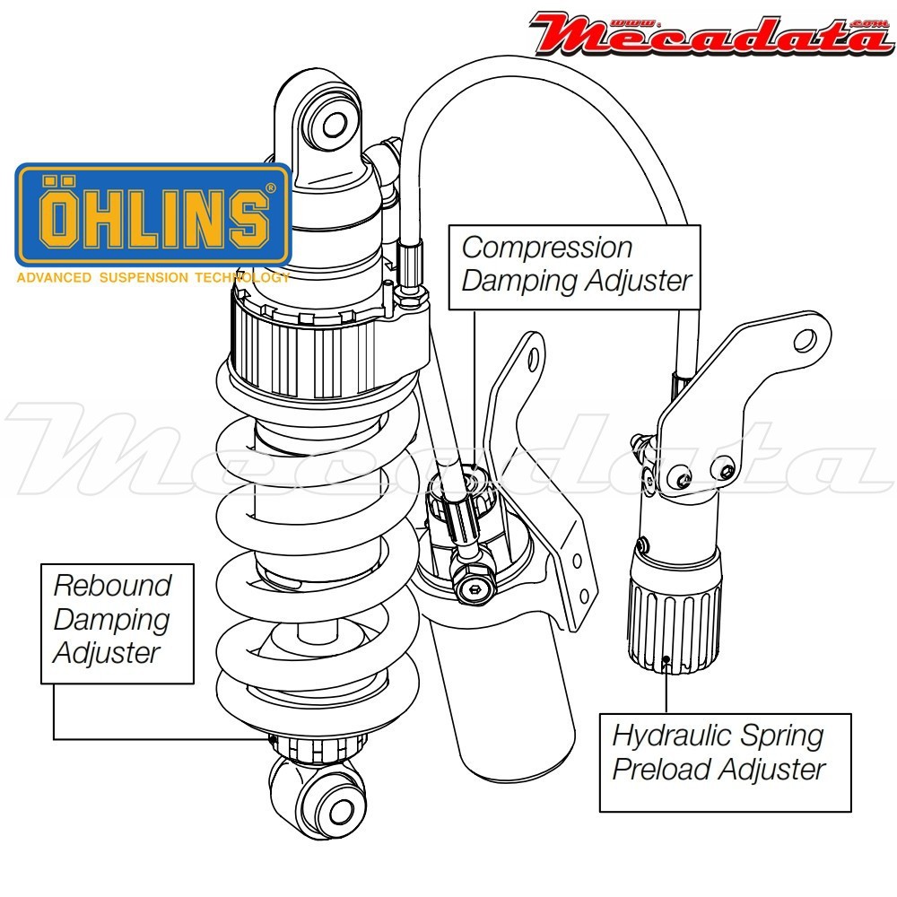 Amortisseur Ohlins HONDA CB 1000 R (2008-2016) HO 808 (S46HR1C1S)