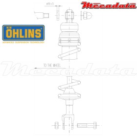 Amortisseur Ohlins HONDA CB 750 KZ (1979-1984) HO 153 E (S36E)