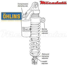 Amortisseur Ohlins HONDA CB 900 F BOL D OR (1979-1984) HO 146 PFP (S36PR1C1LB)