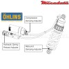 Amortisseur Ohlins HONDA CBF 1000 F (2010-2014) HO 015 (S46HR1C1S)