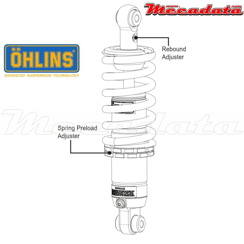 Amortisseur Ohlins HONDA CB 500 F (2013-2014) HO 320 (S46DR1)