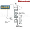 Amortisseur Ohlins HONDA XRV 750 AFRICA TWIN (1993-2002) HO 645 (S46HR1C1S)
