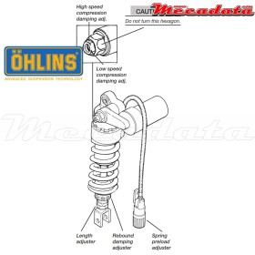 Amortisseur Ohlins HONDA VTR 1000 SP2 (2002-2006) HO 204 (S46PR1C2LS)