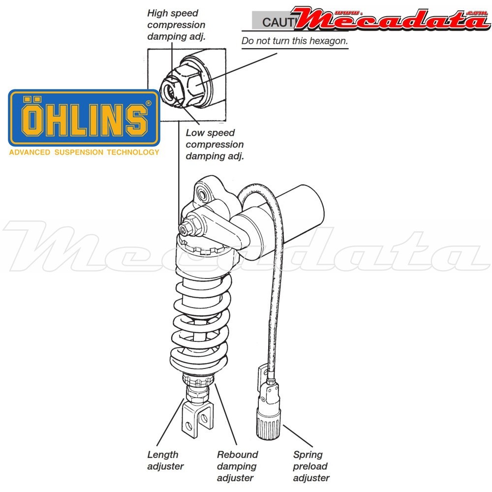Amortisseur Ohlins HONDA VTR 1000 SP2 (2002-2006) HO 204 (S46PR1C2LS)