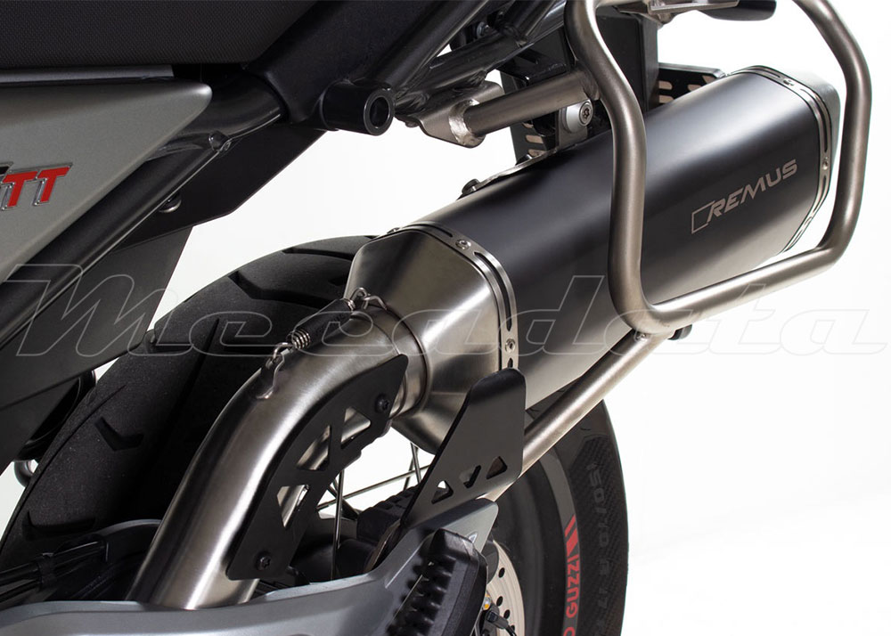 Echappement remus Black Hawk noir Moto Guzzi V85 TT