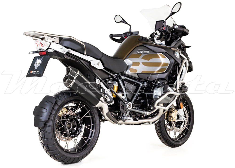 Echappement remus 8 inox noir bmw r 1250 gs