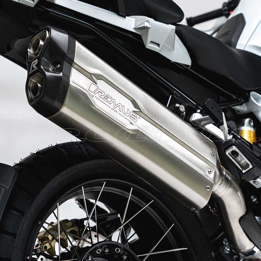 echappement bmw r 1250 gs remus 8 2.0 inox noir