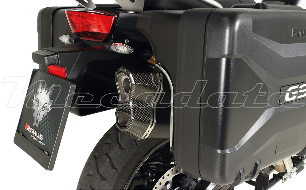 BMW F 750 GS Echappement Remus Remus 8 Inox noir Zoom