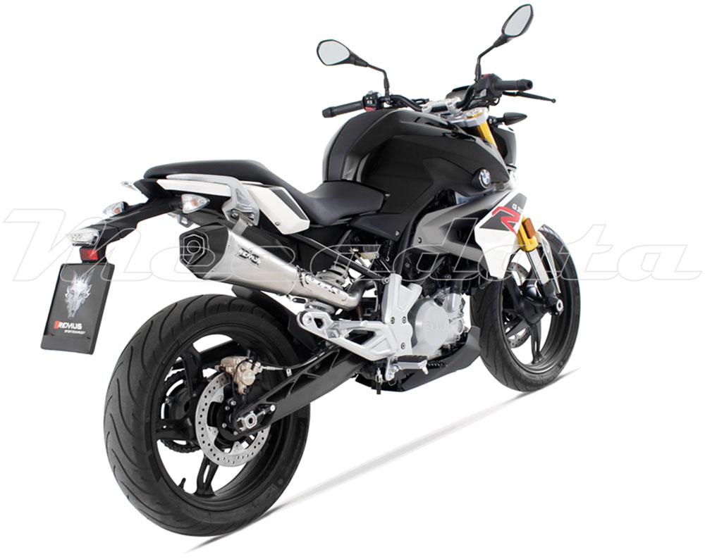 Ligne complète BMW G 310 R Echappement Remus Hypercone Inox mat Ensemble