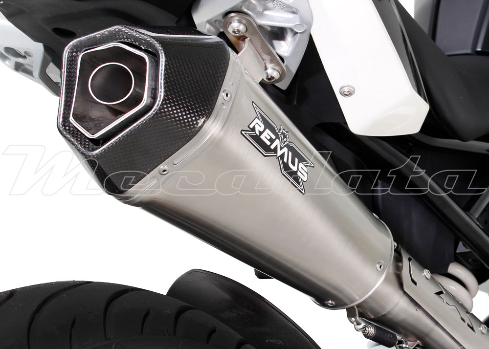 Ligne complète BMW G 310 R Echappement Remus Hypercone Inox mat Zoom