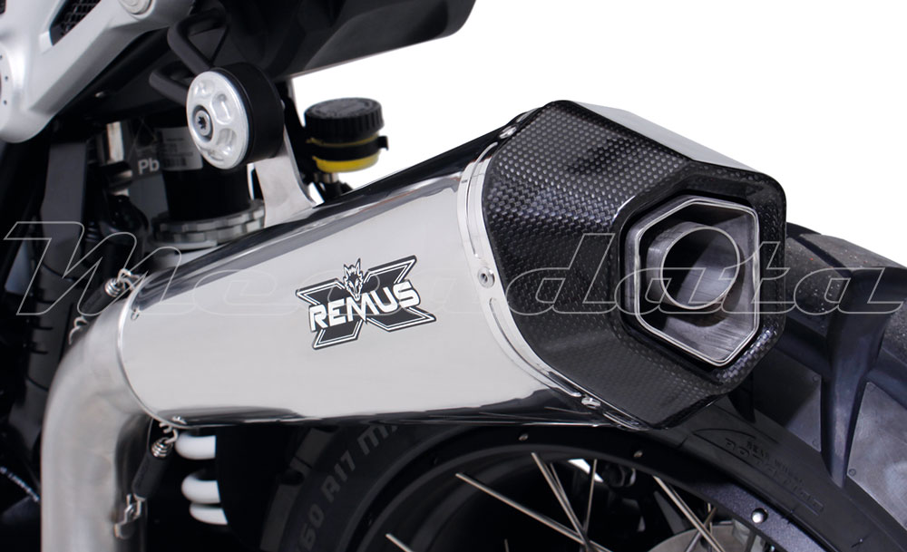 BMW R nineT Scramble Remus Hypercone Collecteur Inox Position haute Zoom