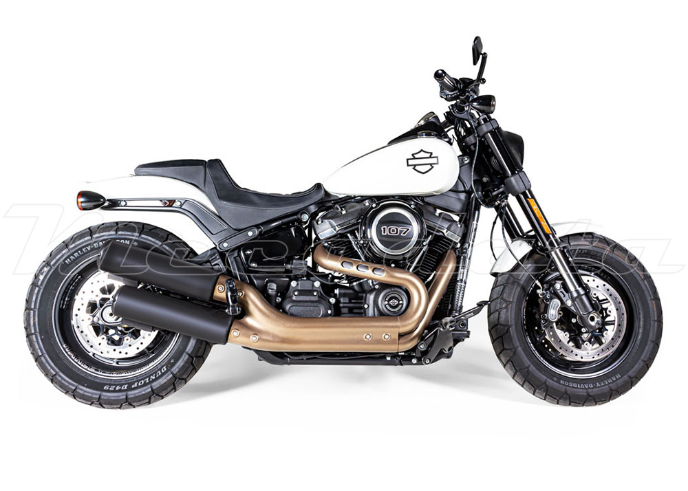 Harley-Davidson Fat Bob Echappement Remus Custom Variocap