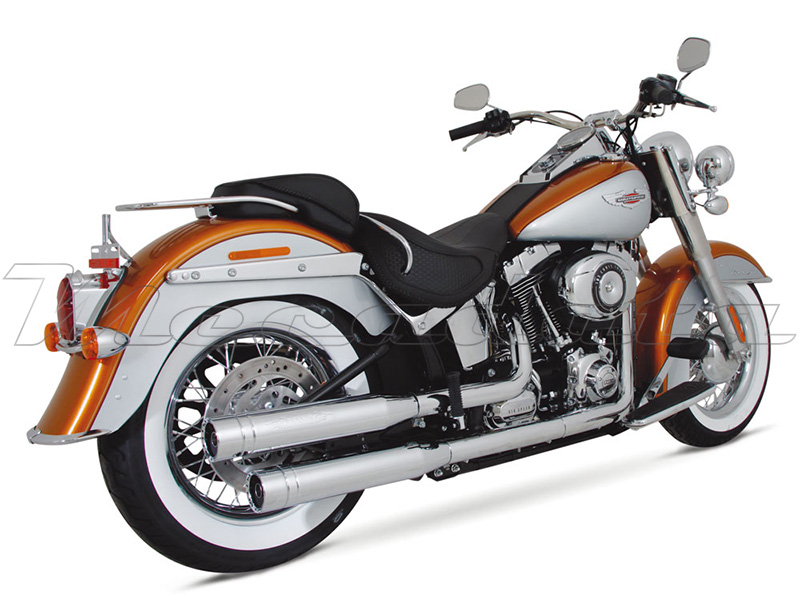 Harley-Davidson Softail FS2 équipée du silencieux Remus Custom Variocap avec embout perforatted