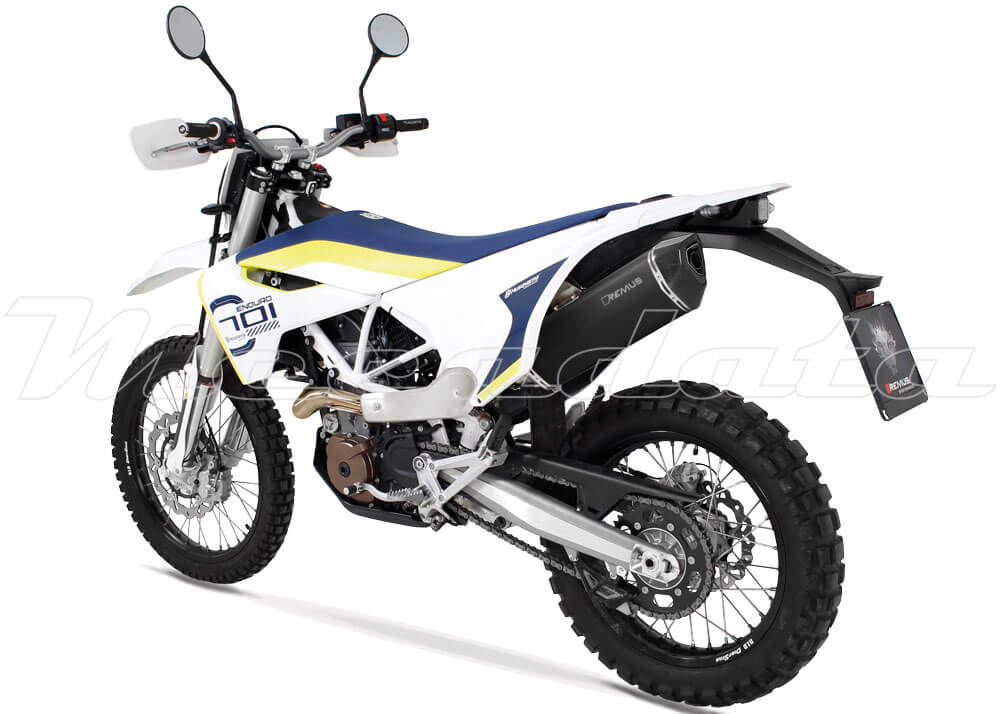 HUSQVARNA 701 Enduro Echappement Remus Black Hawk Inox noir Ensemble