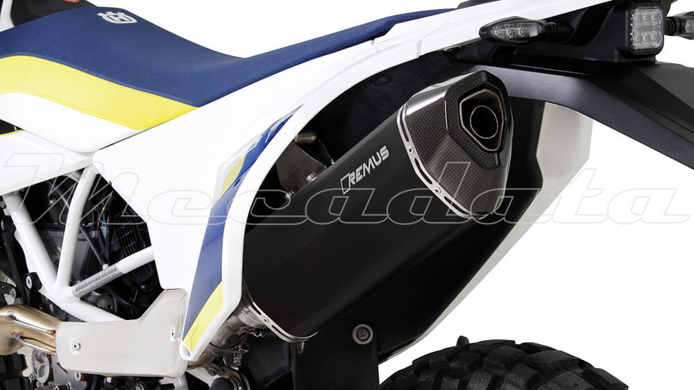 HUSQVARNA 701 Enduro Echappement Remus Black Hawk Inox noir Zoom