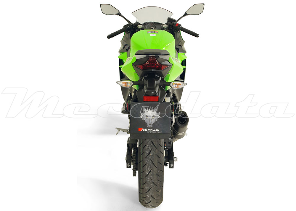 Kawasaki Ninja 400 Echappement Remus Sport Flow Carbone Ensemble