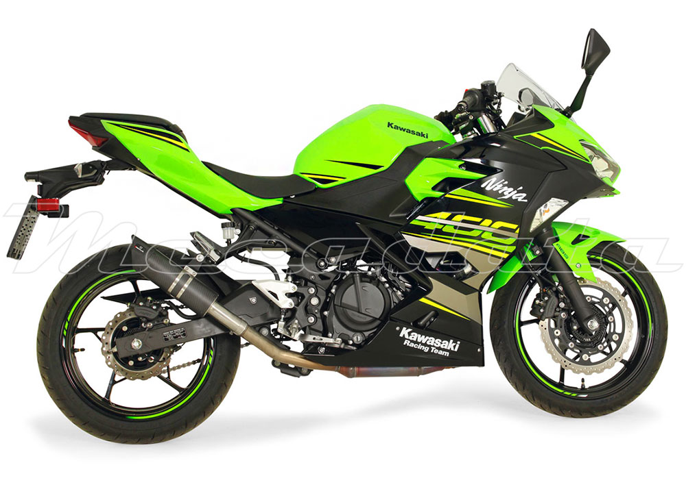 Kawasaki Ninja 400 Echappement Remus Sport Flow Carbone Ensemble