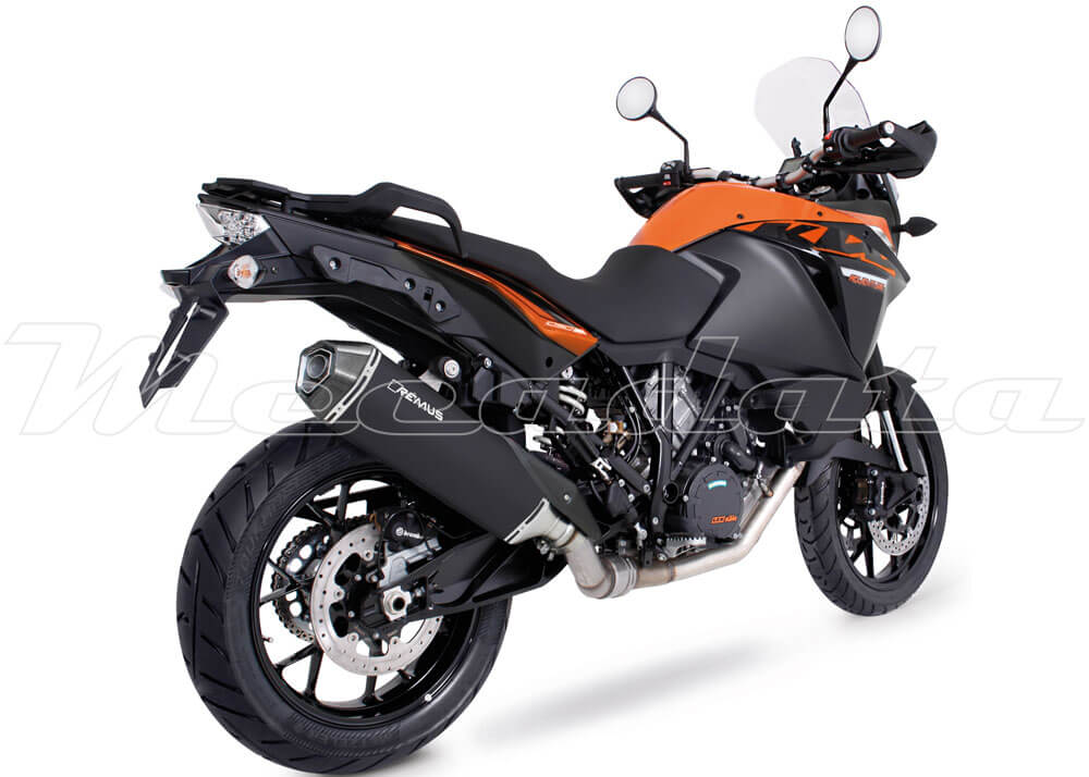 KTM 1090 Adventure Echappement Remus Hexacone Inox Noir