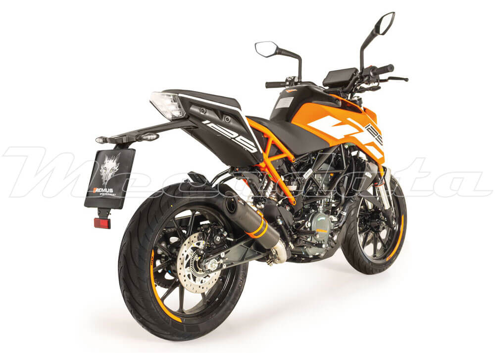 KTM 125 Duke 2018 Echappement Remus Sport Flow Carbone Ensemble