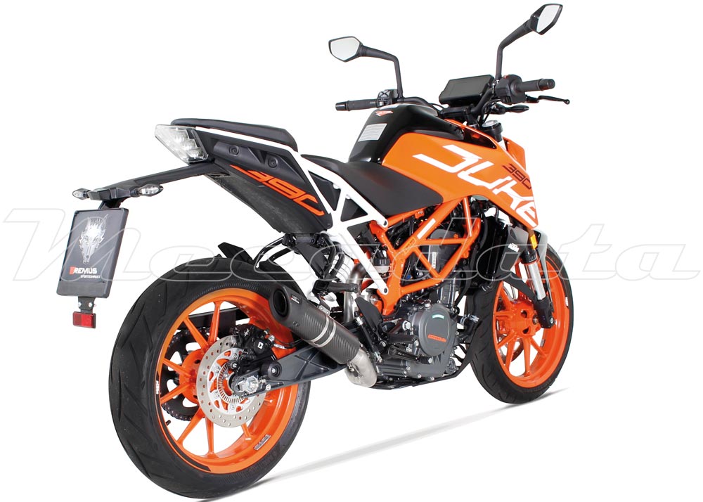 KTM 390 Duke Ligne complète Echappement Remus S-Flow Carbone Ensemble