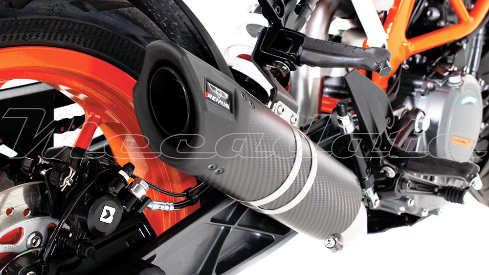 KTM 390 Duke Ligne complète Echappement Remus S-Flow Carbone Zoom