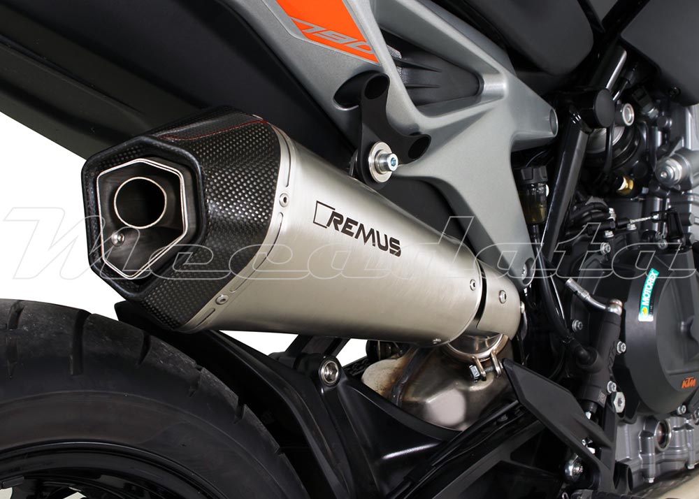 KTM 790 Duke Echappement Remus Hypercone Inox mat Zoom