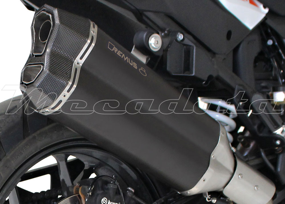 KTM 1290 Super Adventure SRT Exhaust Remus Remus 8 Stainless steel black Zoom