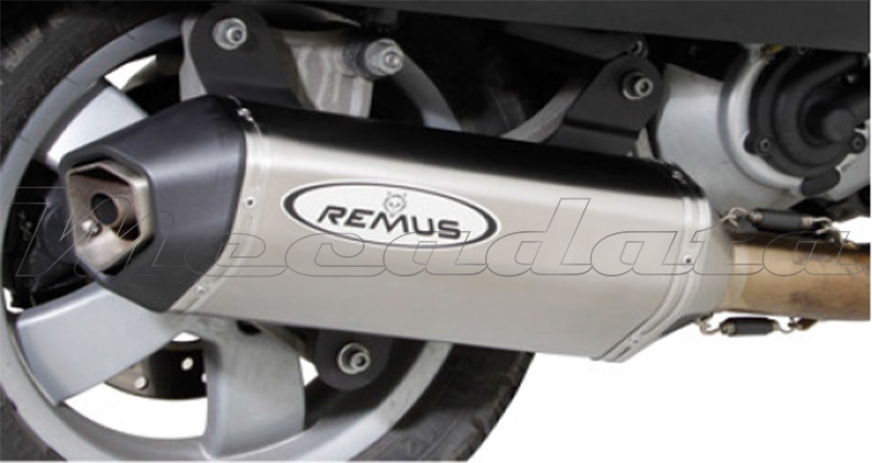 Piaggo Vespa GT 200 Echappement Remus SPORT Zoom Inox