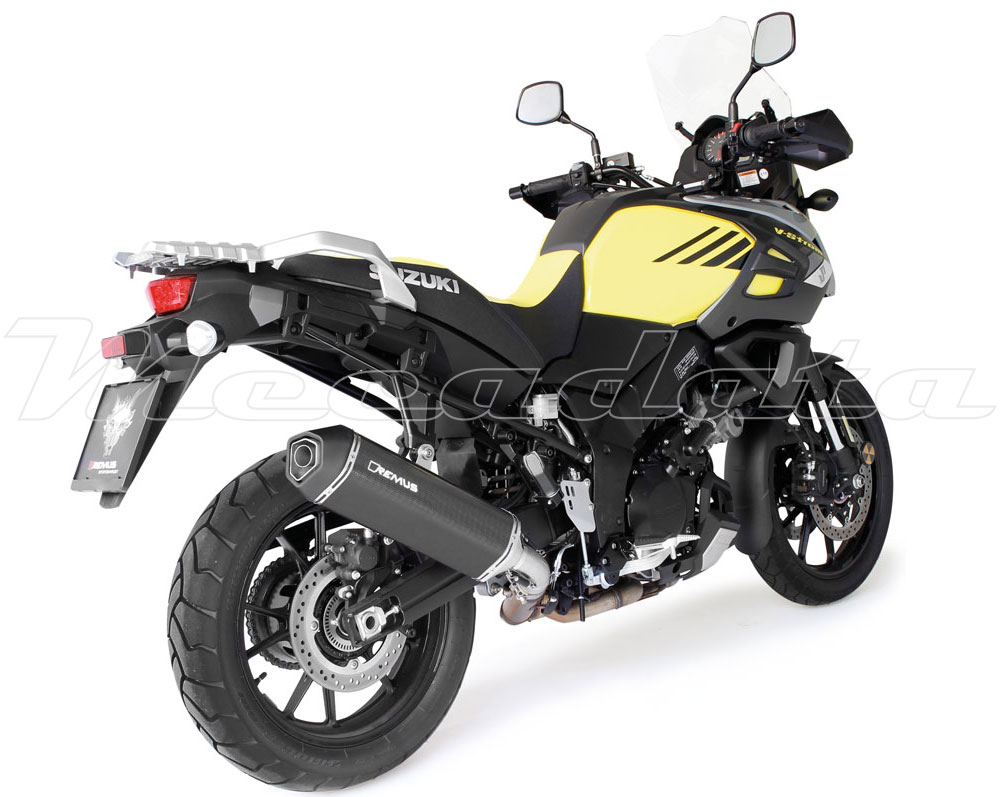 Suzuki V-Strom 1000 Echappement Remus Okami Carbone Ensemble