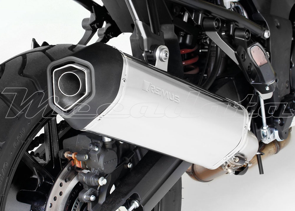 Suzuki V-Strom 1000 Echappement Remus Okami Inox Zoom