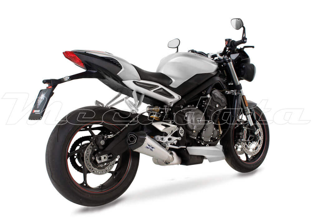 Triumph Street Triple 765 RS Echappement Remus Hypercone Inox mat Ensemble